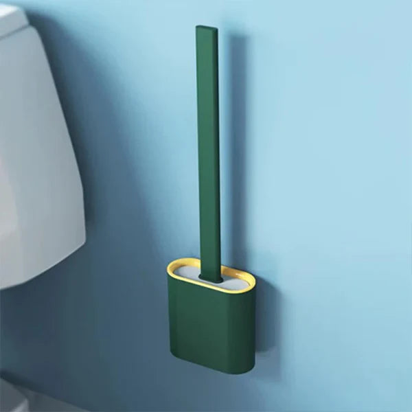 Toilet Cleaning Brush Flexible Silicone Wall Mounted