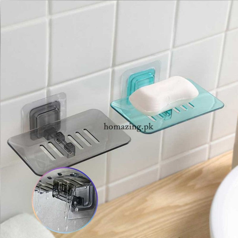 Wall Mounted Soap Drain Dishes Tray