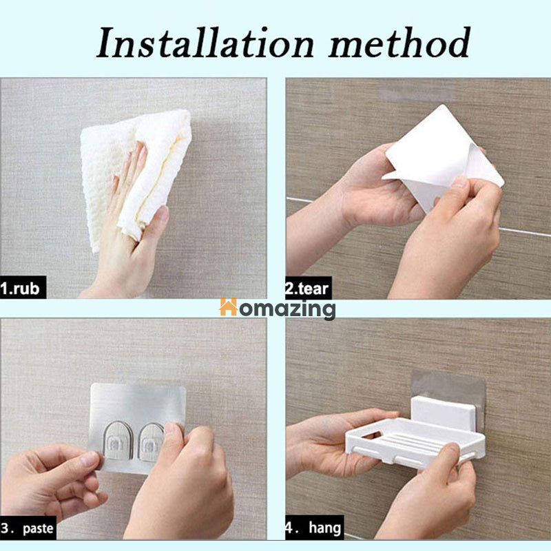 Plastic Soap Dish Wall Mounted