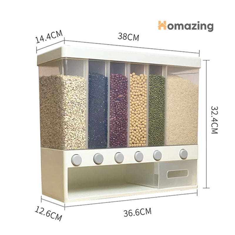 6 In 1 Grain Cereal Dispenser