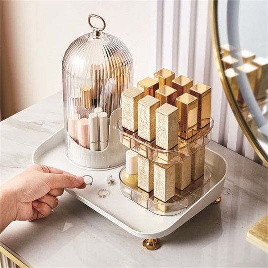 Rotating Cosmetic & Lipstick Organizer