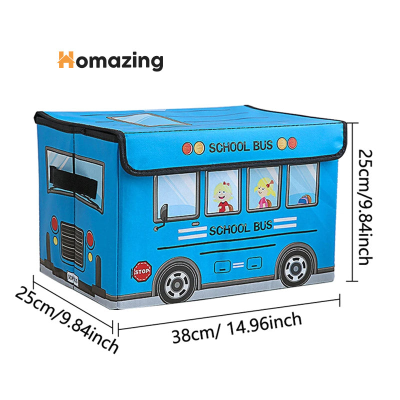 Foldable Bus Storage Box With Lid