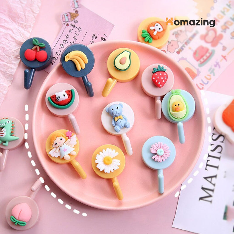 Cute Wall hooks Key holder 10 Pcs