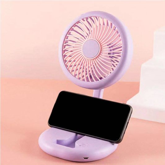 Mini LED Folding Fan Rechargeable