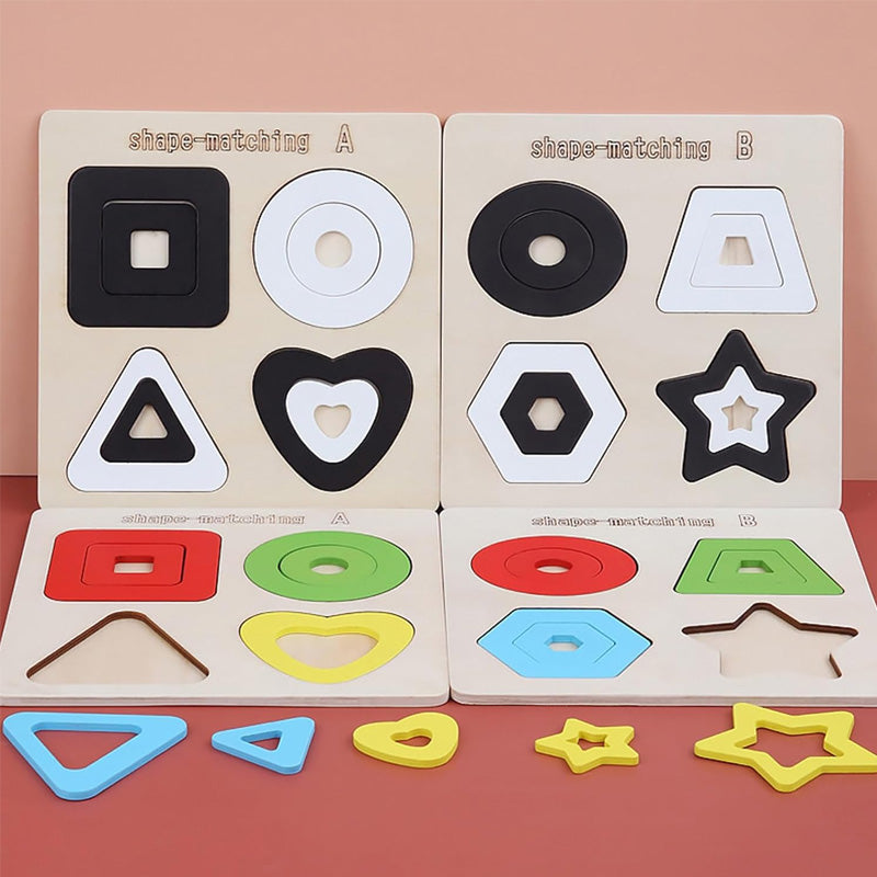 Wooden Shape Matching Puzzle