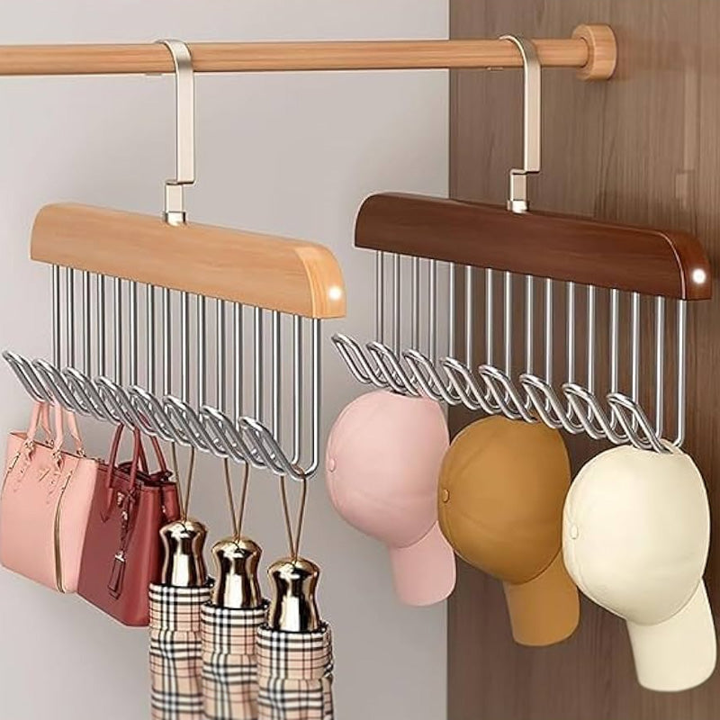 Multifunctional Solid Wood Clothes Hanger