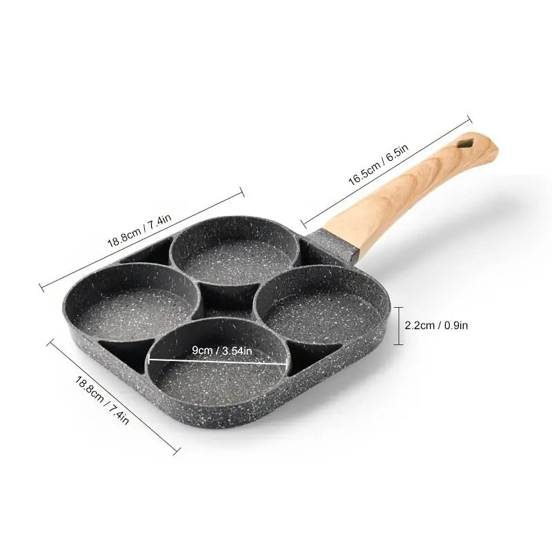 4 Mould Frying Pan Non-Stick