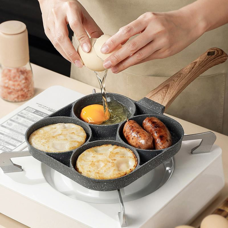 4 Mould Frying Pan Non-Stick