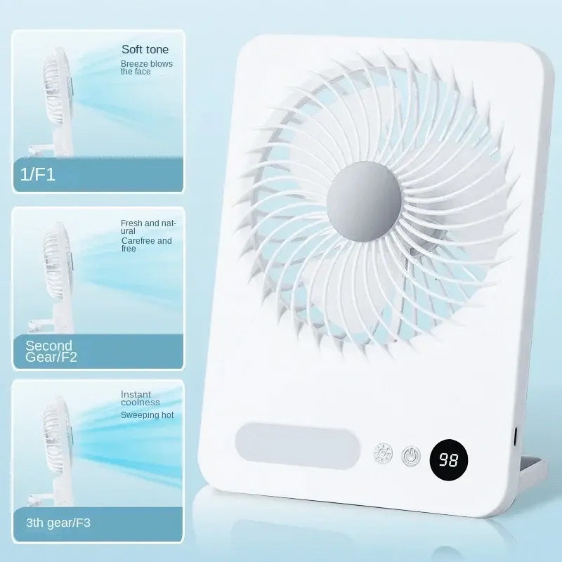 Slim Foldable LED Fan