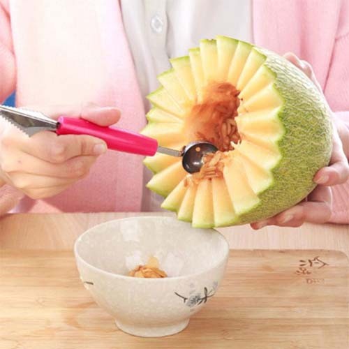 2 in 1 Melon Digging Scoop