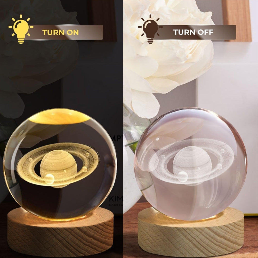 3D Crystal Ball LED Night Light