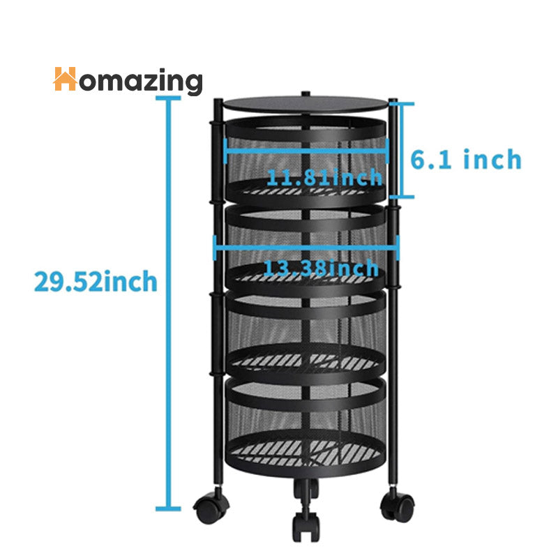 Premium Round Metal Trolley