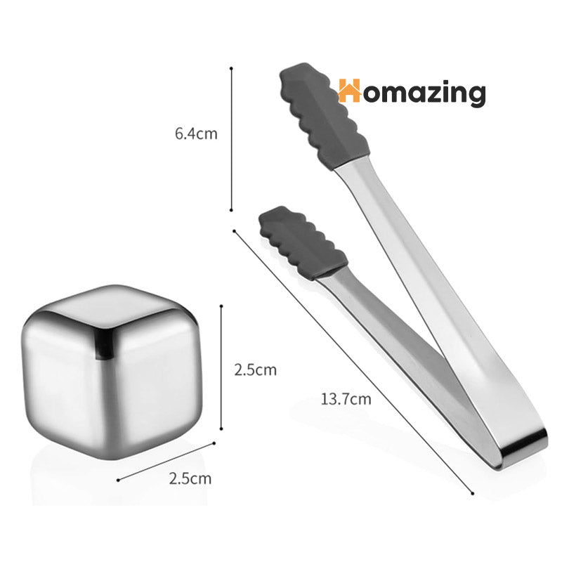 Reusable Ice Cubes Set Stainless Steel