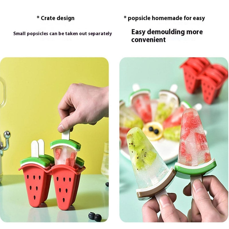 Reusable Ice Cream Mold 4 Pcs